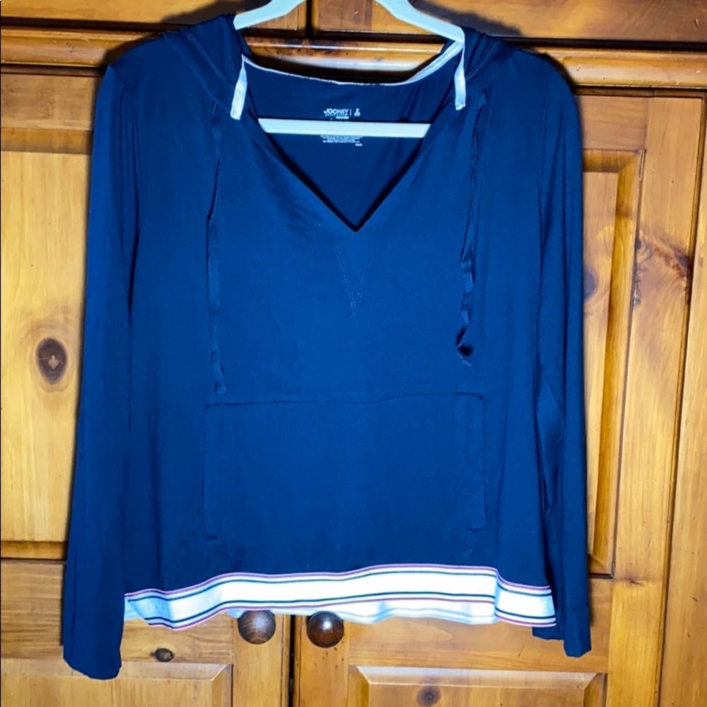 JOCKEY Navy Sweatshirt OR Sleep Top W/ Hood